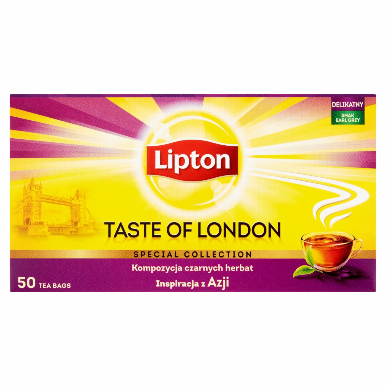 Photo - Lipton Taste of London Black Tea 100 g (50 Tea Bags)