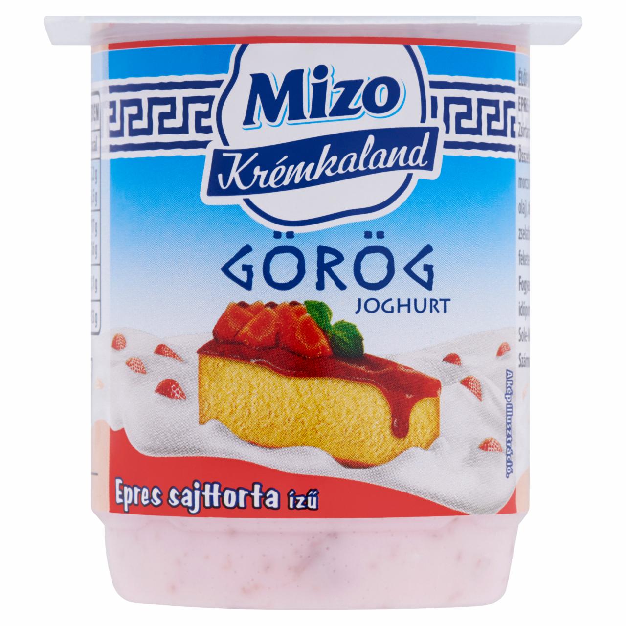 Photo - Mizo Krémkaland Strawberry Cheesecake Flavoured Greek Yoghurt with Live Cultures 125 g
