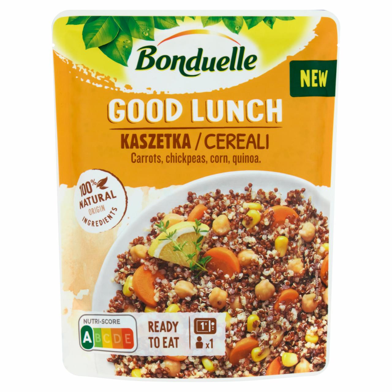 Photo - Bonduelle Good Lunch Carrots, Chickpea, Corn, Quinoa Mix with Olive Oil 250 g