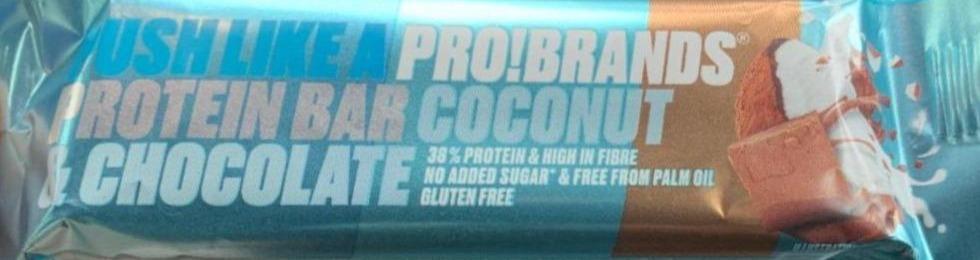Photo - Protein bar coconut & chocolate Pro!brands