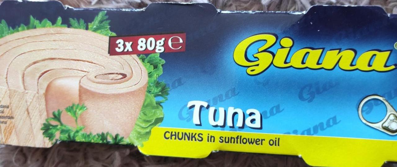 Photo - Giana Tuna Chunks in Sunflower Oil 3 x 80 g