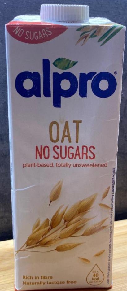 Photo - Oat no sugars, all plant, totally unsweetened Alpro