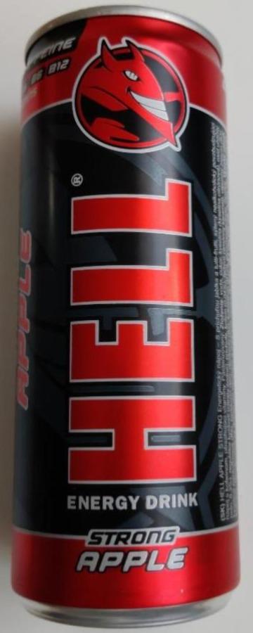 Photo - HELL STRONG Apple Carbonated Energy Drink 250 ml