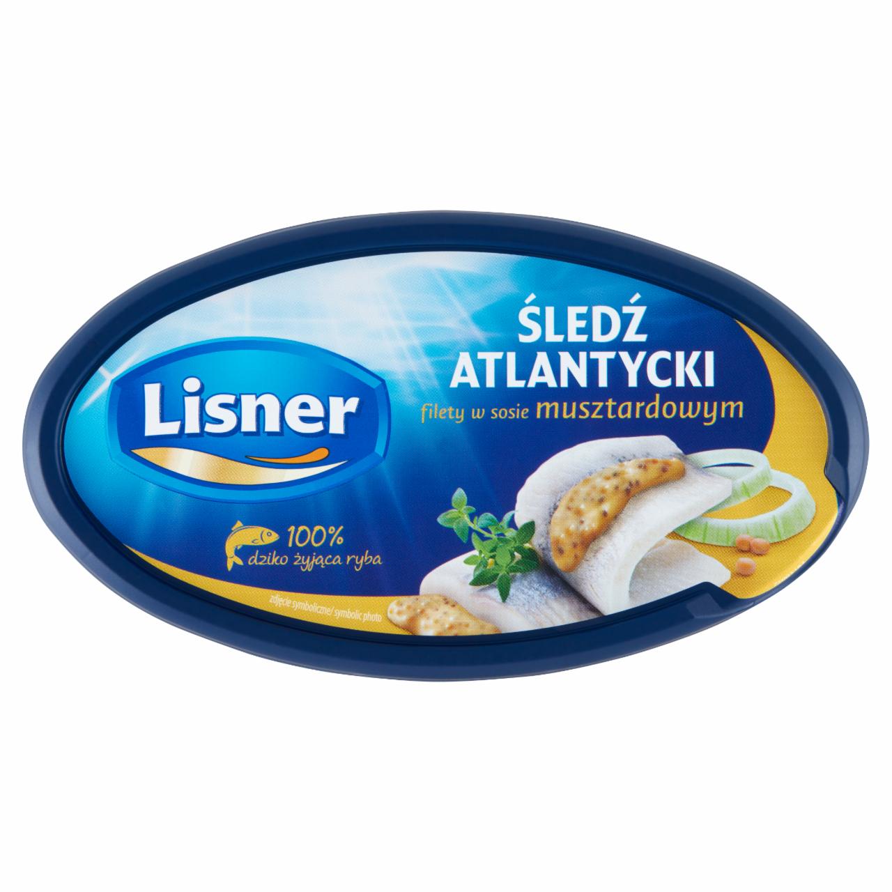 Photo - Lisner Atlantic Herring Fillets in Mustard Sauce 280 g