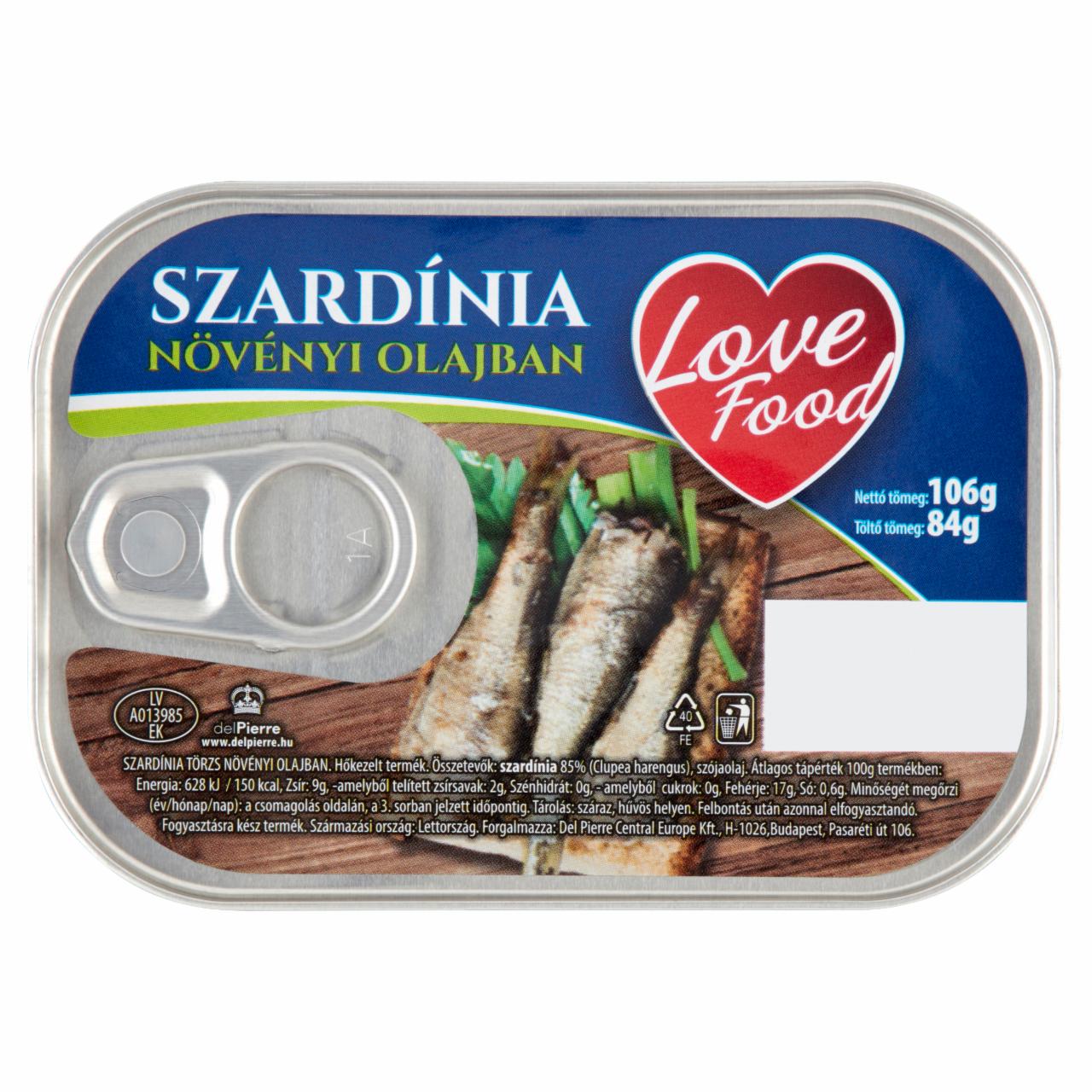 Photo - Love Food Sardine in Vegetable Oil 106 g