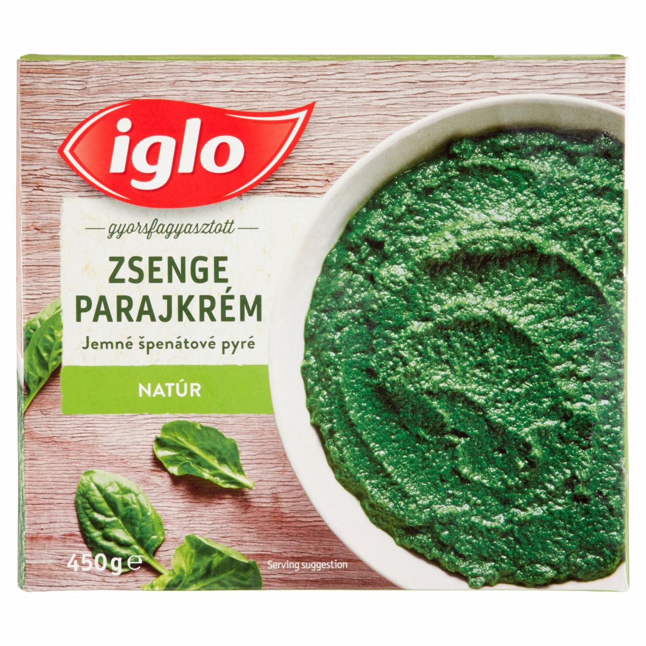 Photo - Iglo Quick-Frozen Unflavoured Fresh Spinach Cream 450 g