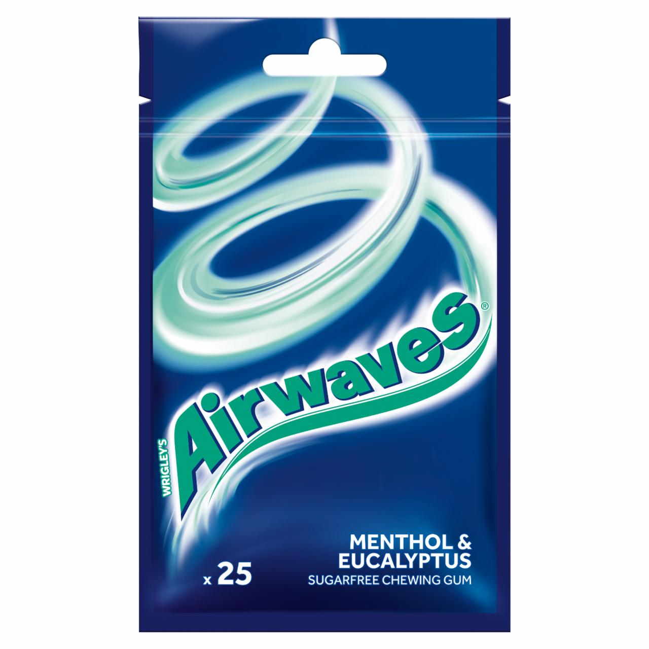 Photo - Airwaves Menthol & Eucalyptus Sugarfree Chewing Gum 29 g (25 Pieces)