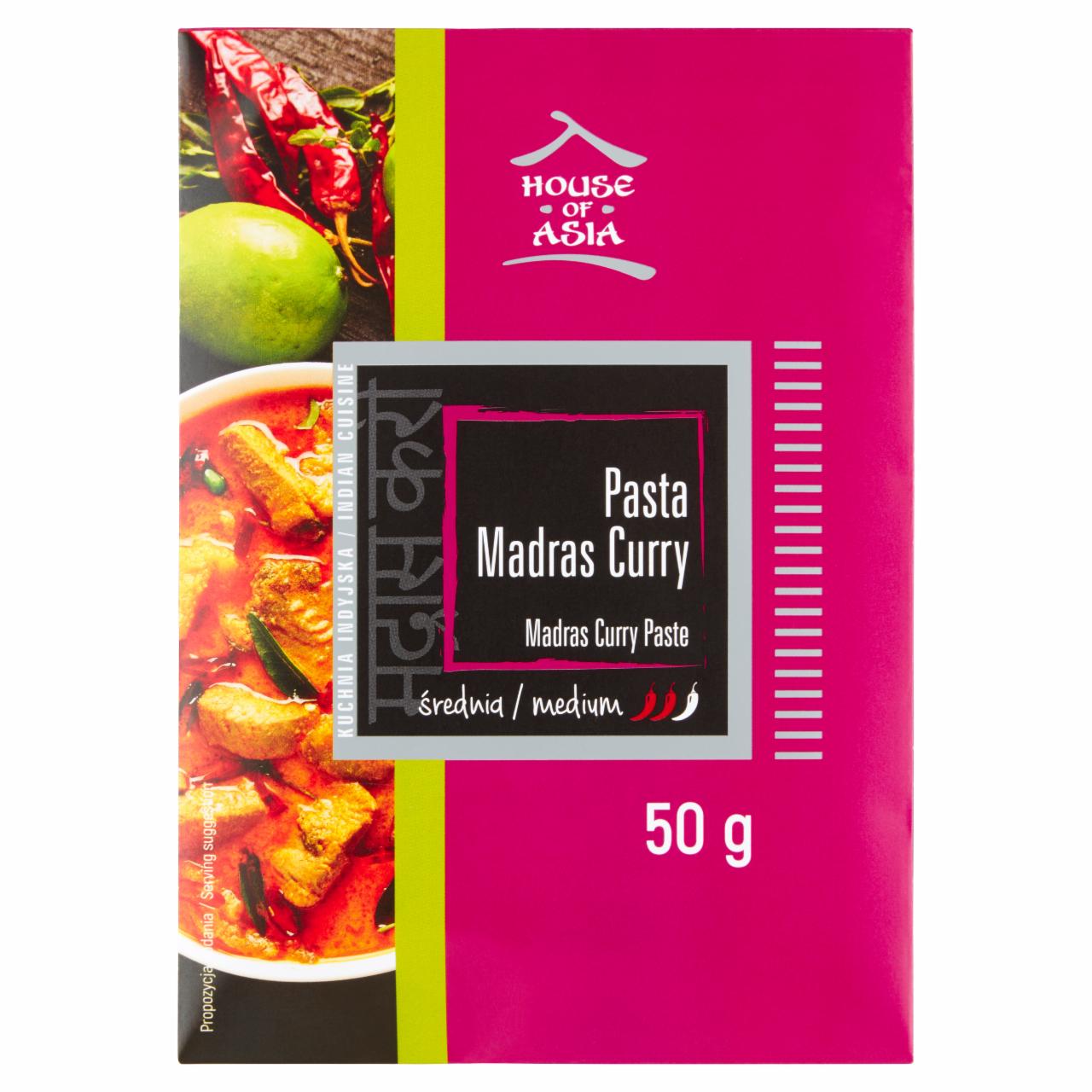 Photo - House of Asia Medium Madras Curry Pasta 50 g