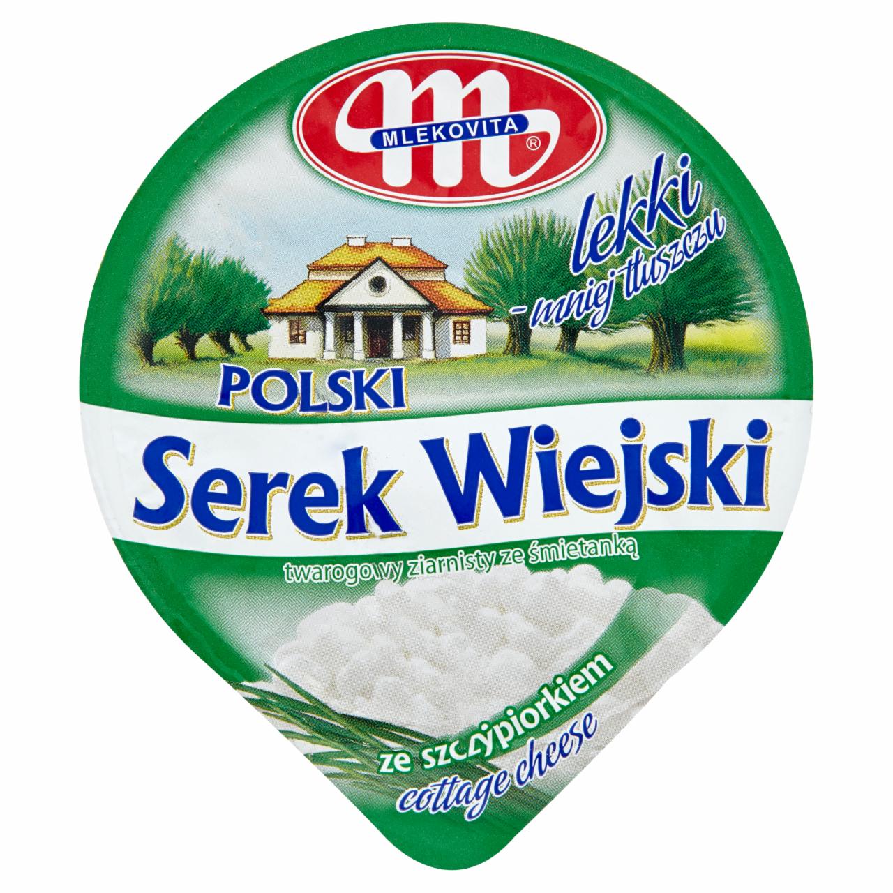 Photo - Mlekovita Wiejski Polish Chive Granular Light Curd Cheese 150 g