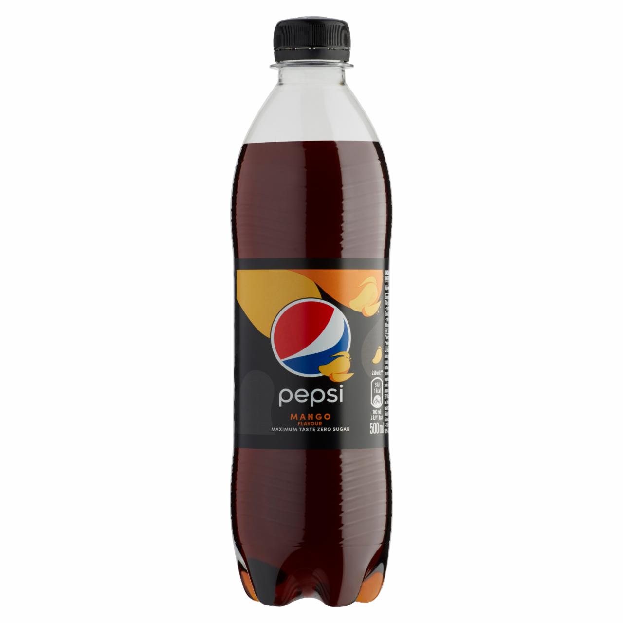 Photo - Pepsi Cola Flavoured Energy-Free Carbonated Drink with Sweeteners and Mango Flavour 500 ml