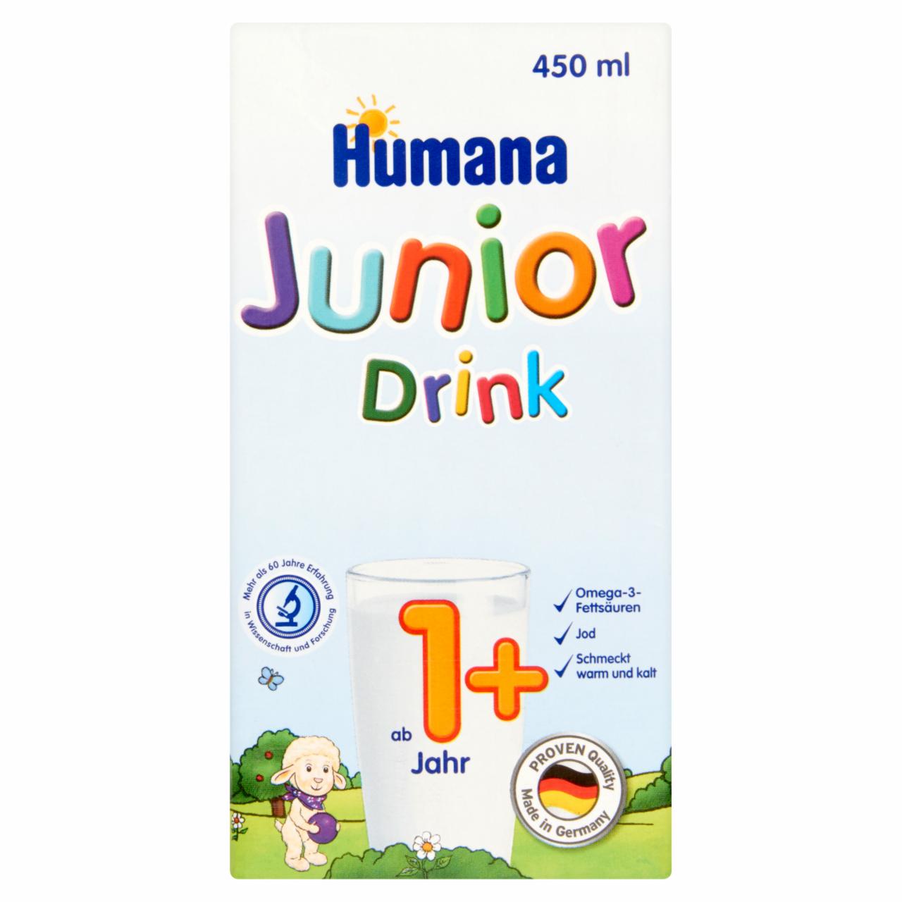 Photo - Humana Junior Drink Vanilla Flavoured Milk Drink 12+ Months 450 ml