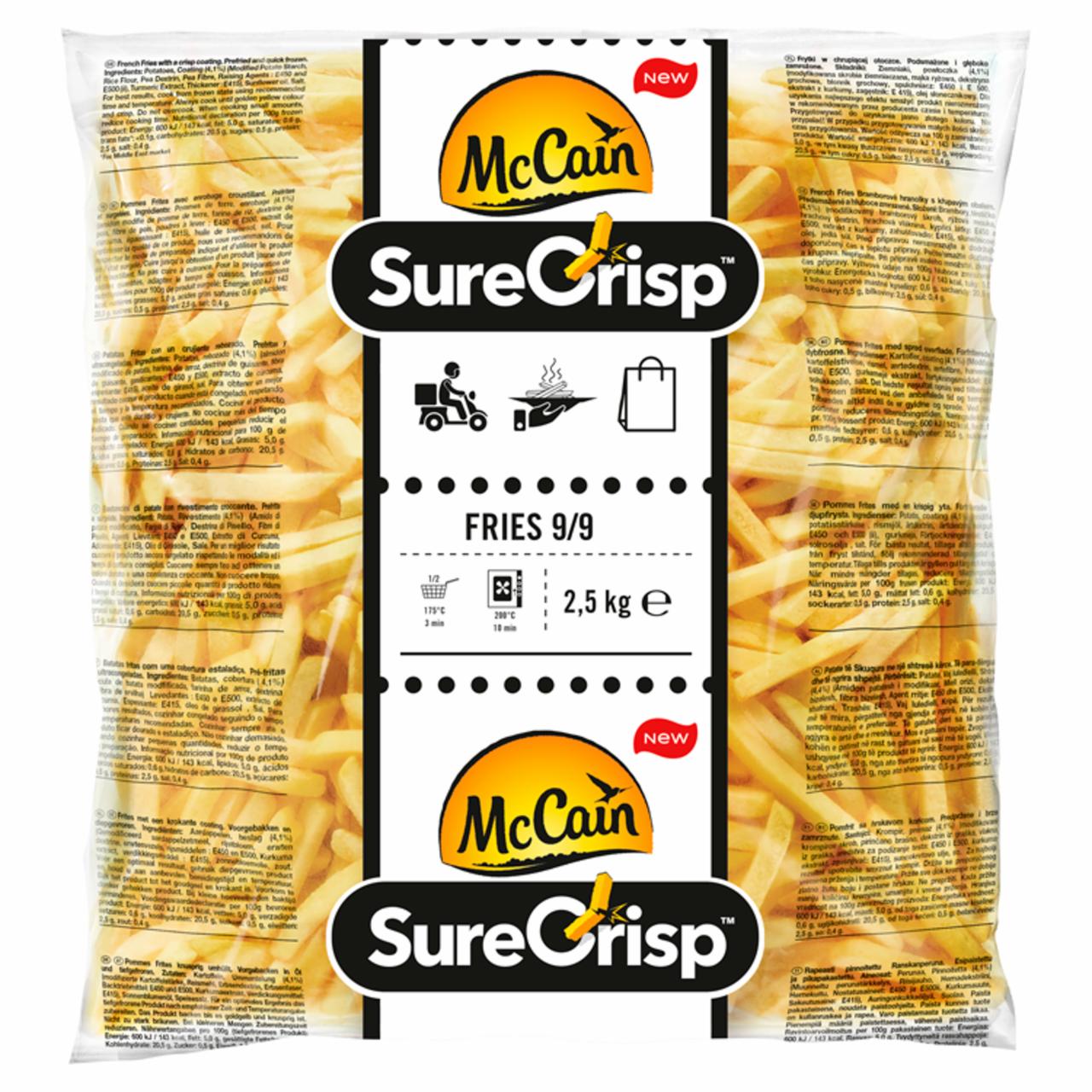 Photo - McCain Prefried and Quick Frozen Salted French Fries with a Crisp Coating 2,5 kg