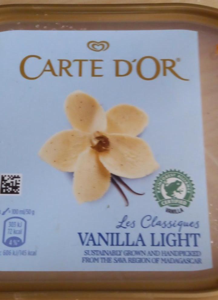 Photo - Carte D'Or Light Vanilla Ice Cream 1000 ml