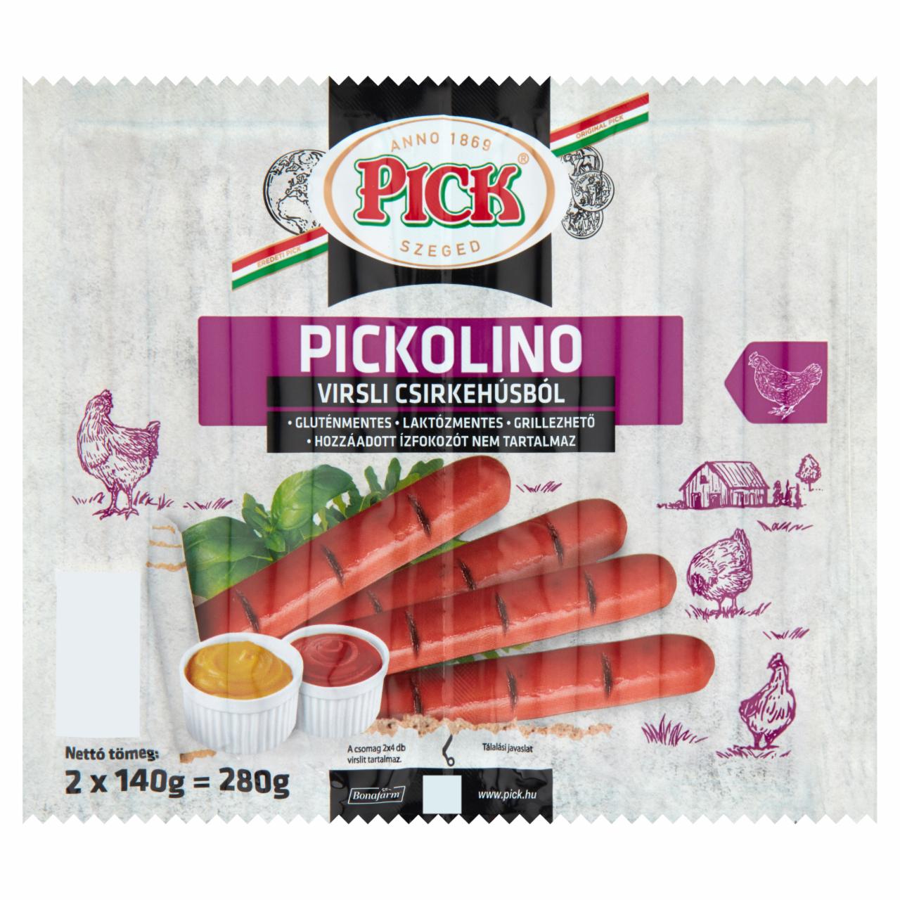 Photo - PICK Pickolino Chicken Frankfurter 2 x 140 g (280 g)
