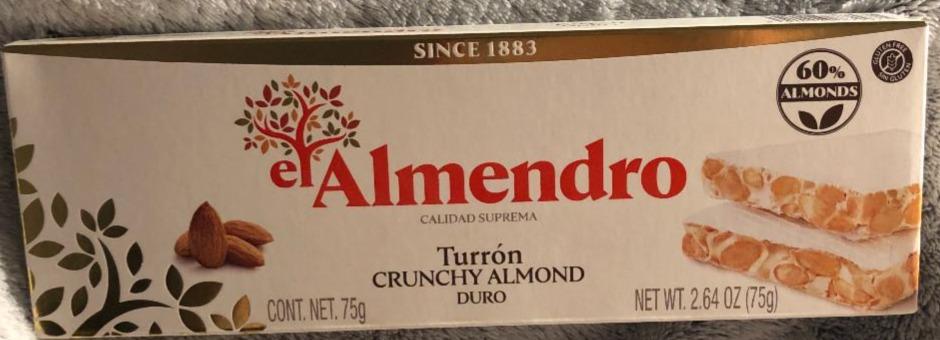 Photo - Turrón Crunchy Almond El Almendro