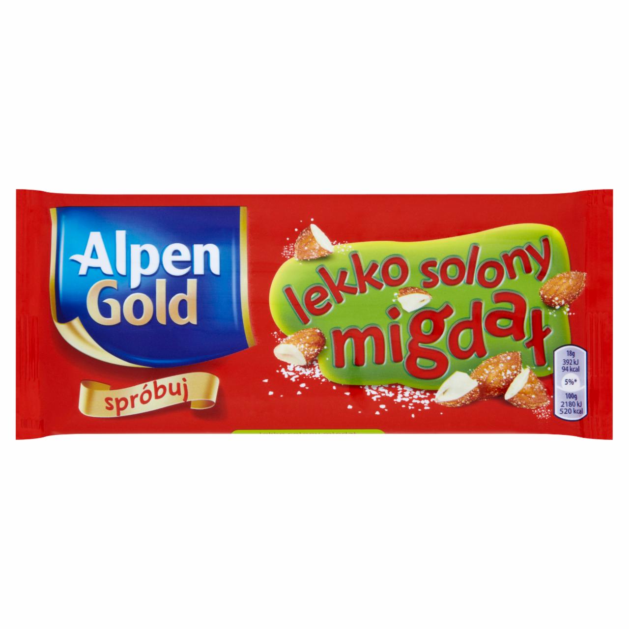Photo - Alpen Gold Light Salted Almond Chocolate 90 g