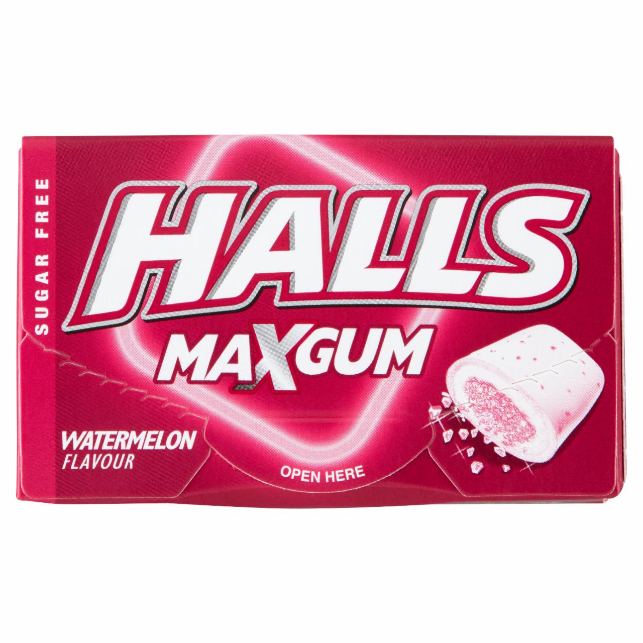 Photo - Halls Maxgum Sugar-Free Gums with Watermelon Flavour 18 g
