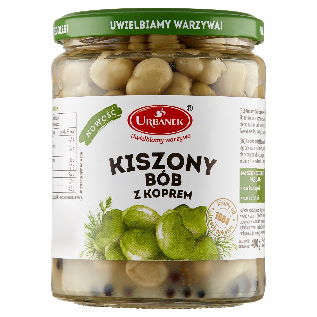 Photo - Urbanek Pickled Broad Beans with Dill 490 g