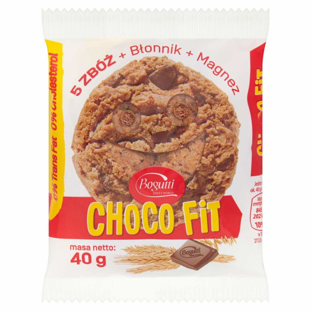 Photo - Bogutti Choco Fit Crunchy Biscuits Containing 5 Seeds 40 g