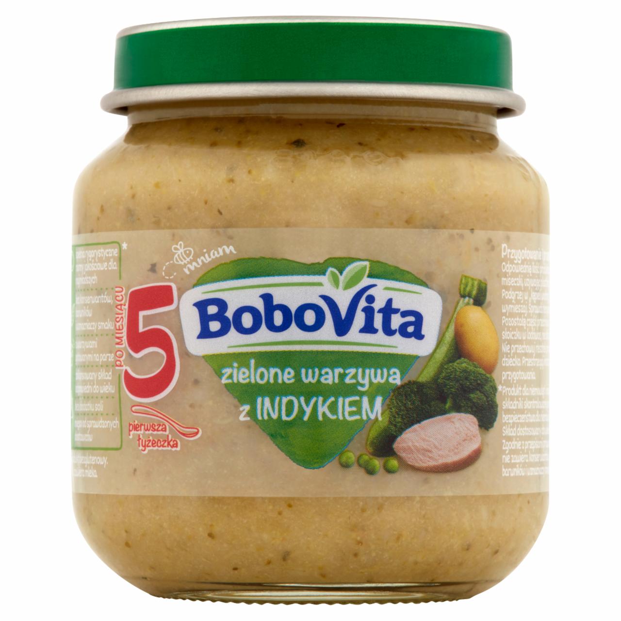 Photo - BoboVita Green Vegetables with Turkey after 5 Months Onwards 125 g