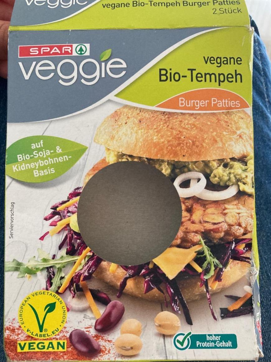 Photo - Vegane Bio-Tempeh Burger Patties Spar veggie