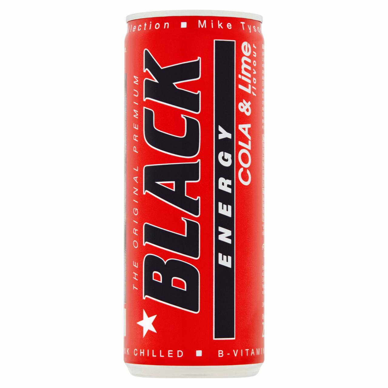 Photo - Black Energy Cola & Lime Flavour Drink 250 ml