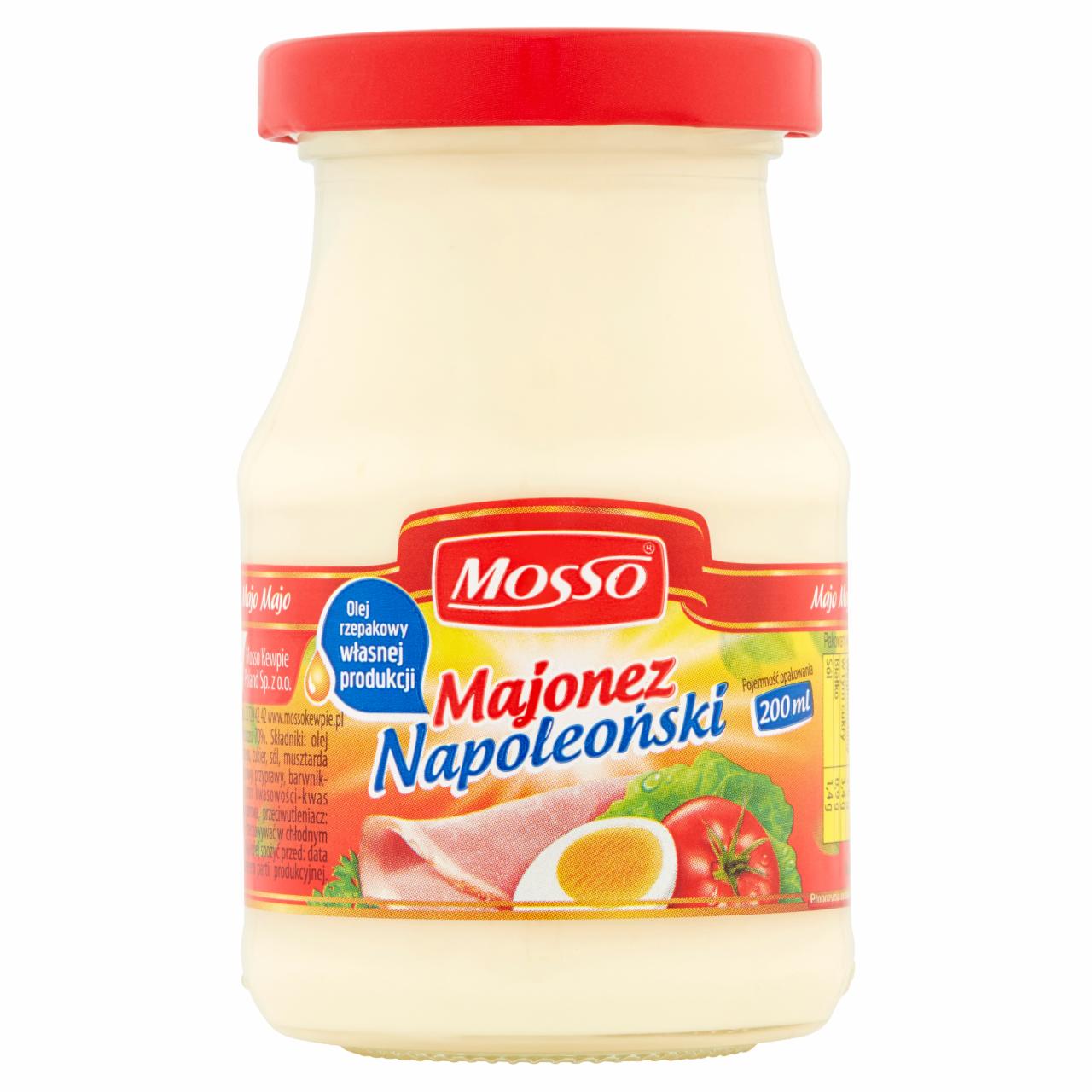 Photo - Mosso Napoleonic Mayonnaise 170 g