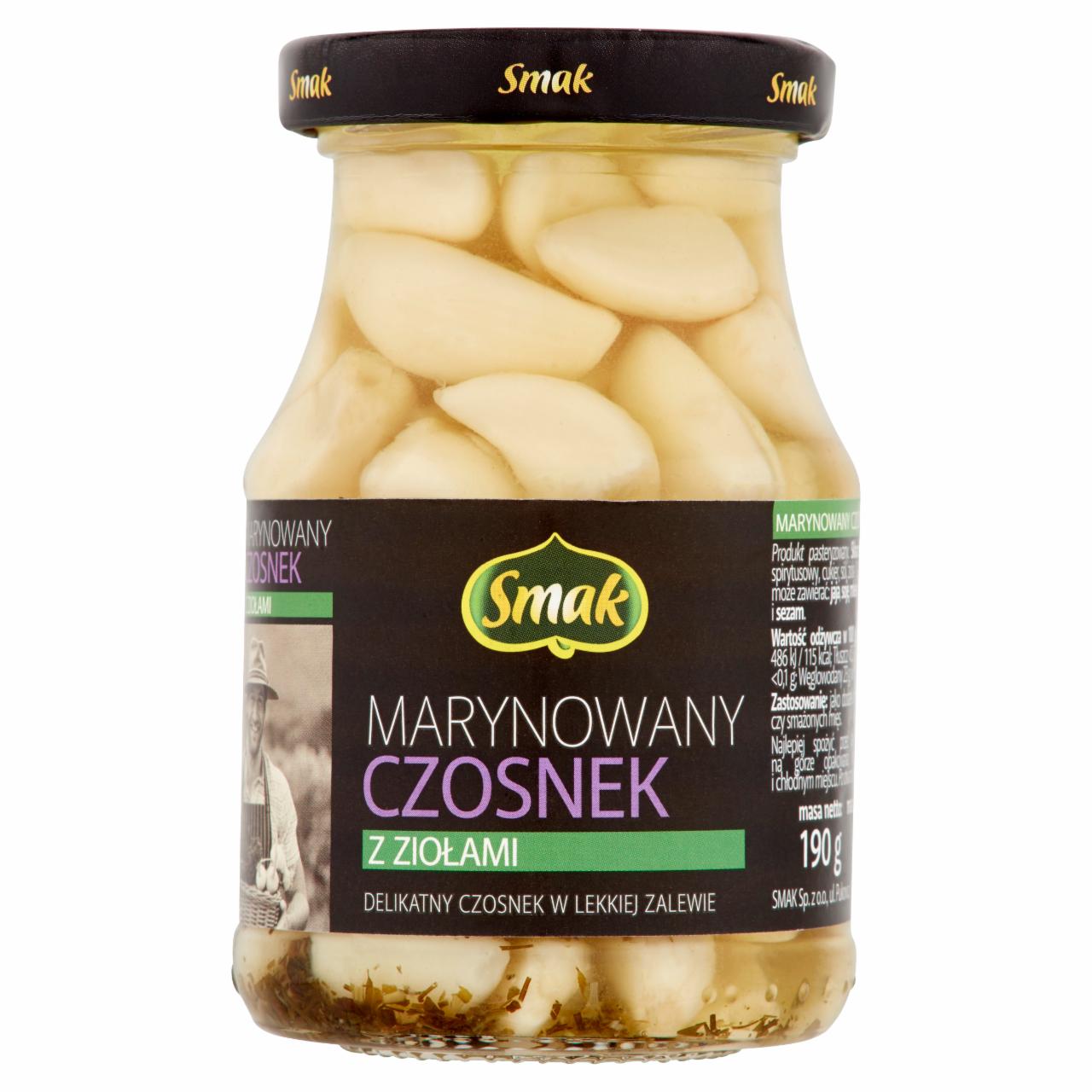 Photo - Smak Marinate Garlic with Herbs 190 g