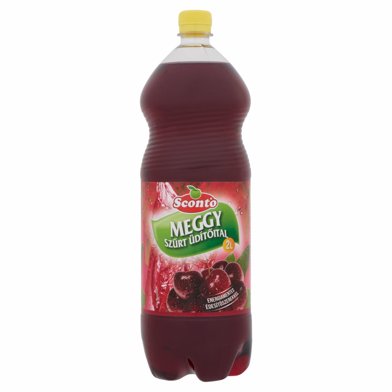 Photo - Sconto Energy-Free Sour Cherry Filtered Drink with Sweeteners 2 l
