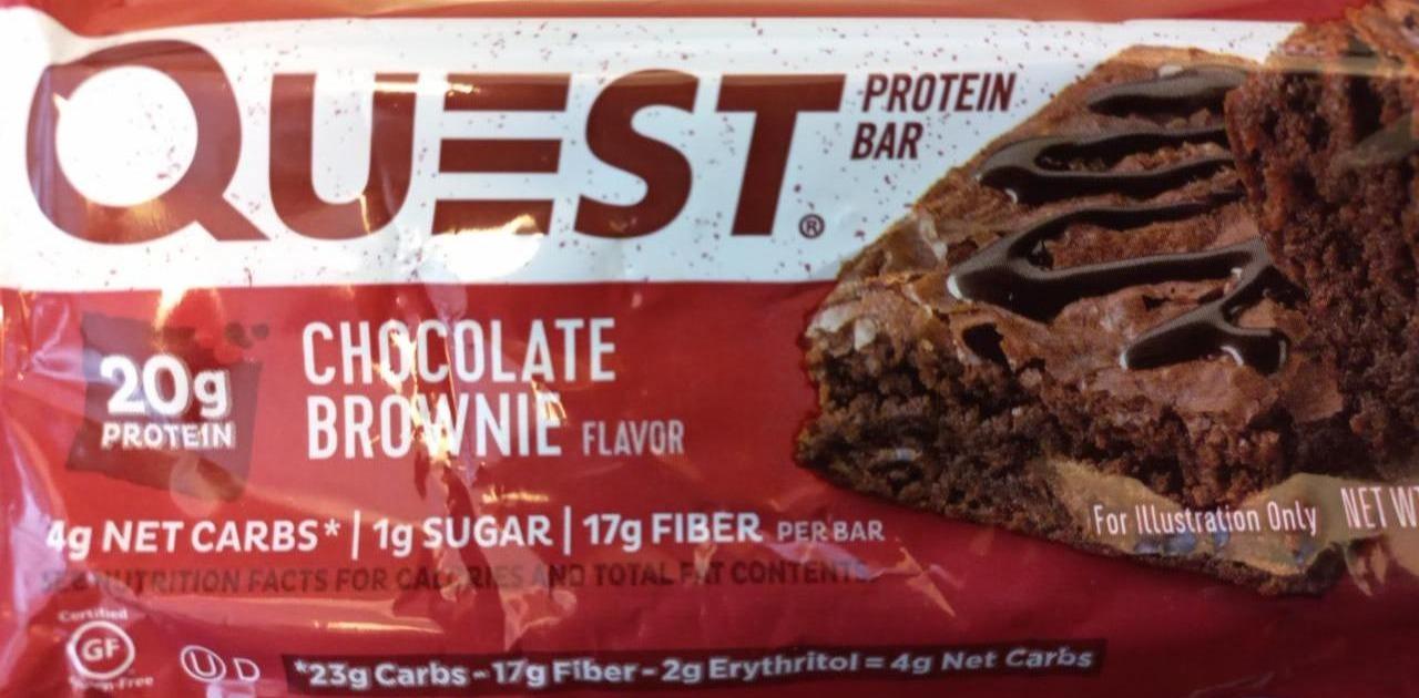 Photo - Chocolate brownie protein bar Quest