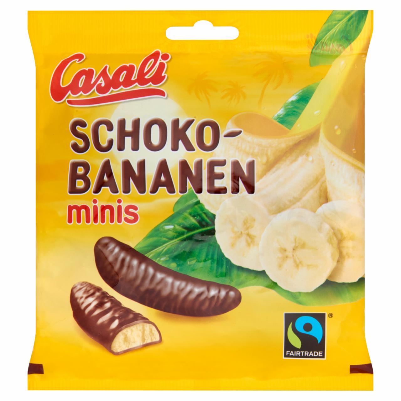 Photo - Casali Minis Creamy Banana Mousse Coated with Plain Chocolate 125 g