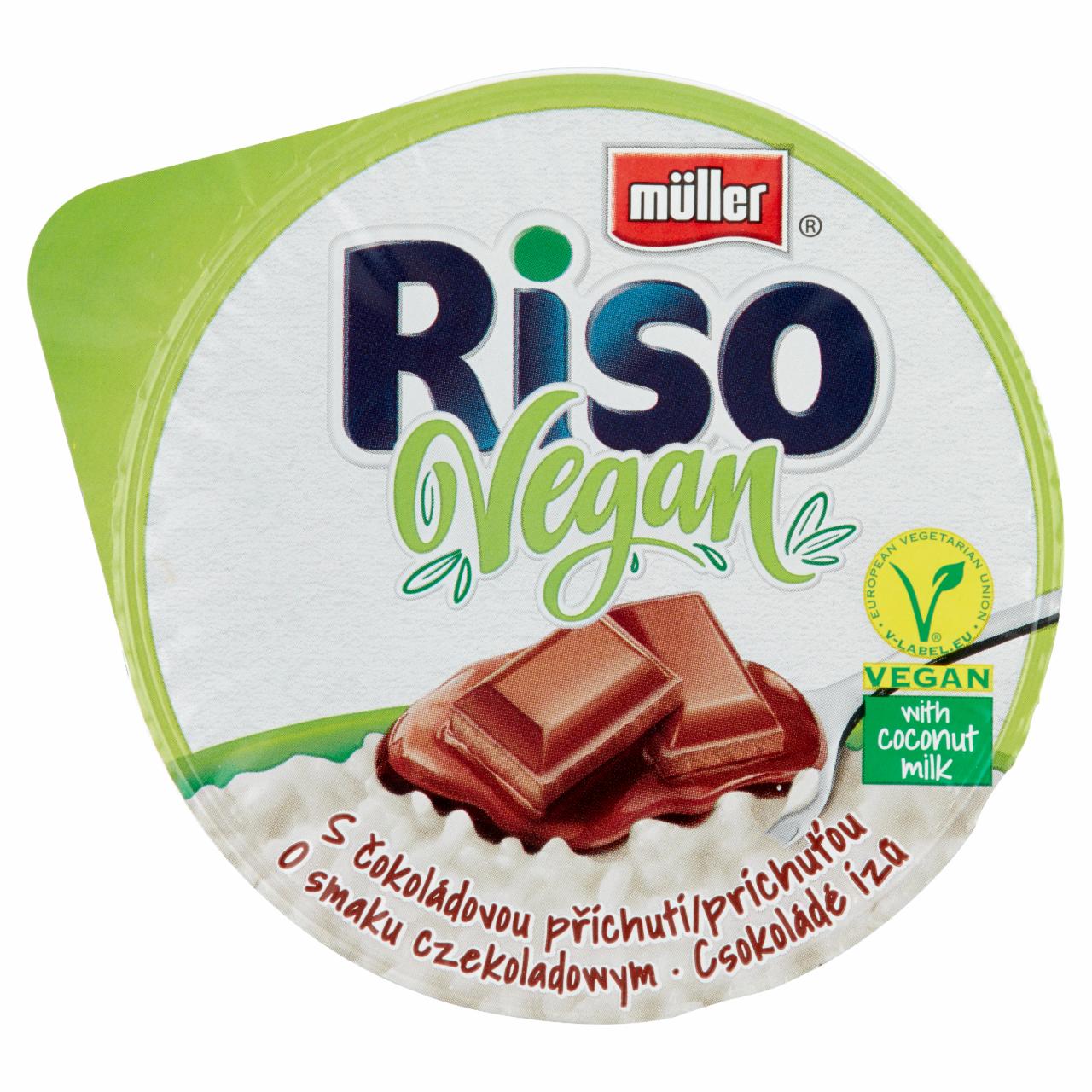 Photo - Müller Riso Vegan Rice Dessert with Coconut Milk and Chocolate Flavoured Preparation 160 g