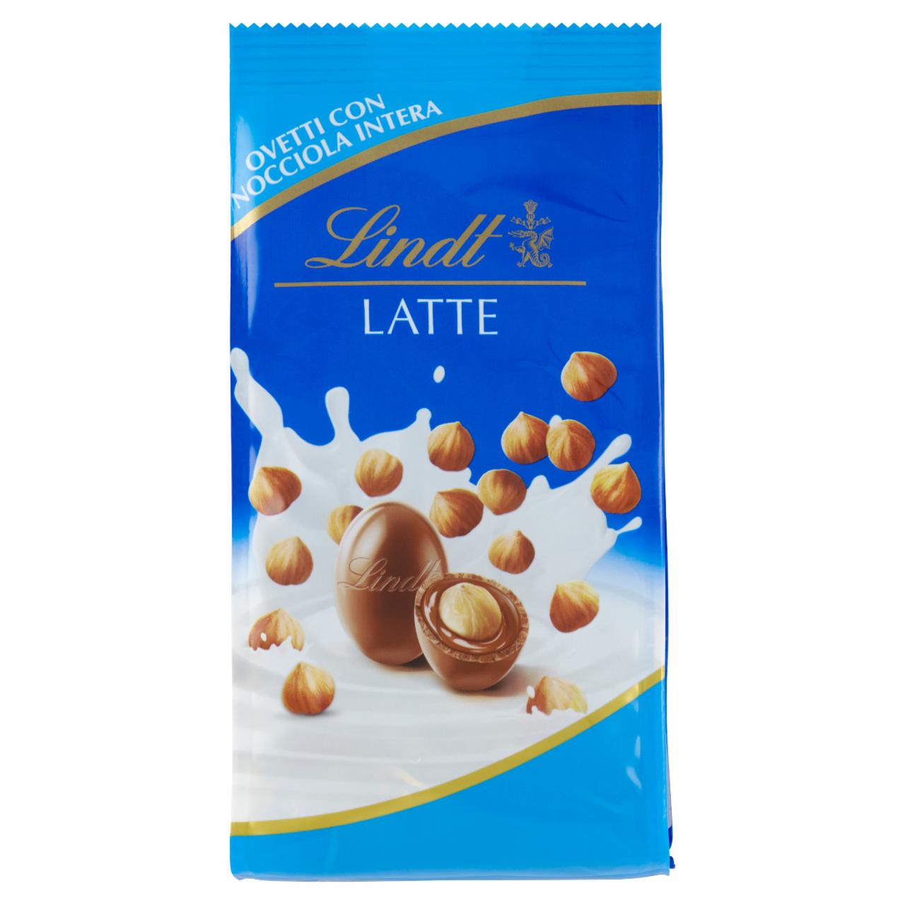 Photo - Lindt Milk Chocolate Eggs with Milk Chocolate-Hazelnut Filling and Whole Hazeln