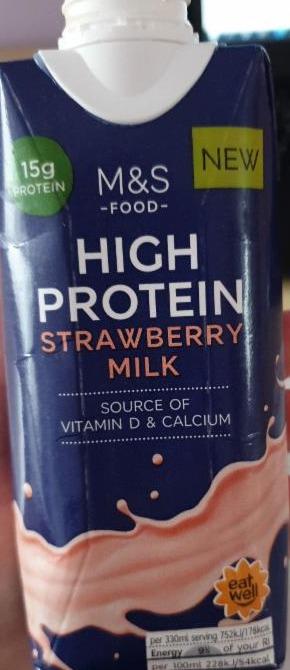 Photo - High Protein Strawberry Milk M&S Food