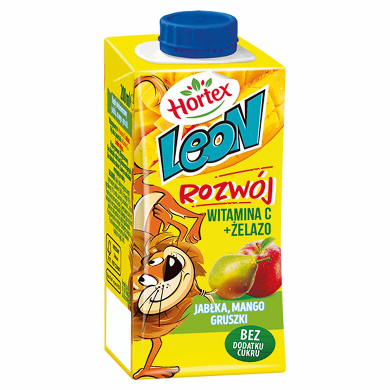 Photo - Hortex Leon i Przyjaciele Apples Mango Pears Multifruit Drink 200 ml