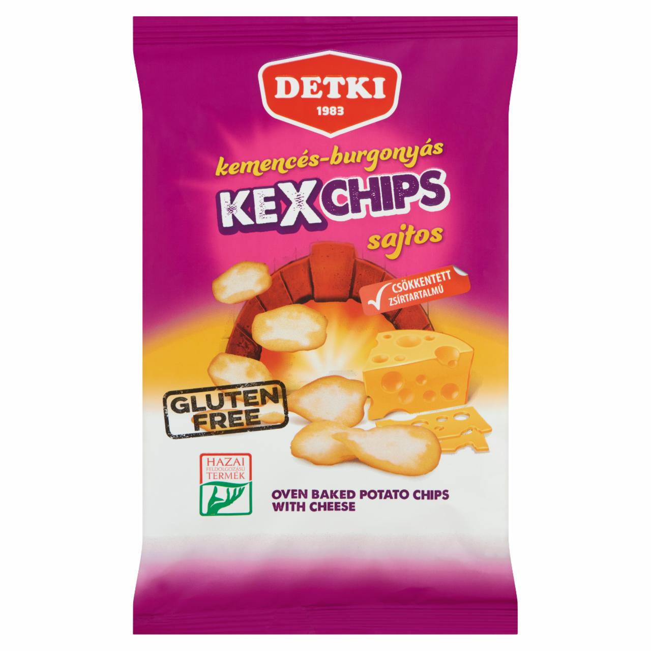 Photo - Detki Kexchips Oven Baked Potato Chips with Cheese 75 g