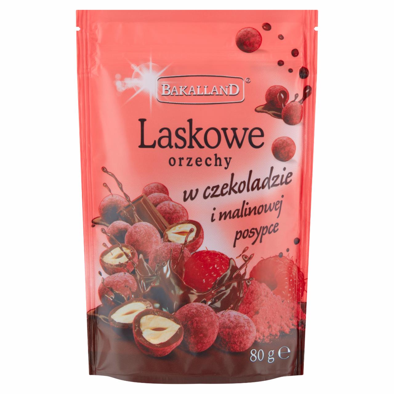 Photo - Bakalland Hazelnuts in Chocolate and Raspberry Sprinkles 80 g