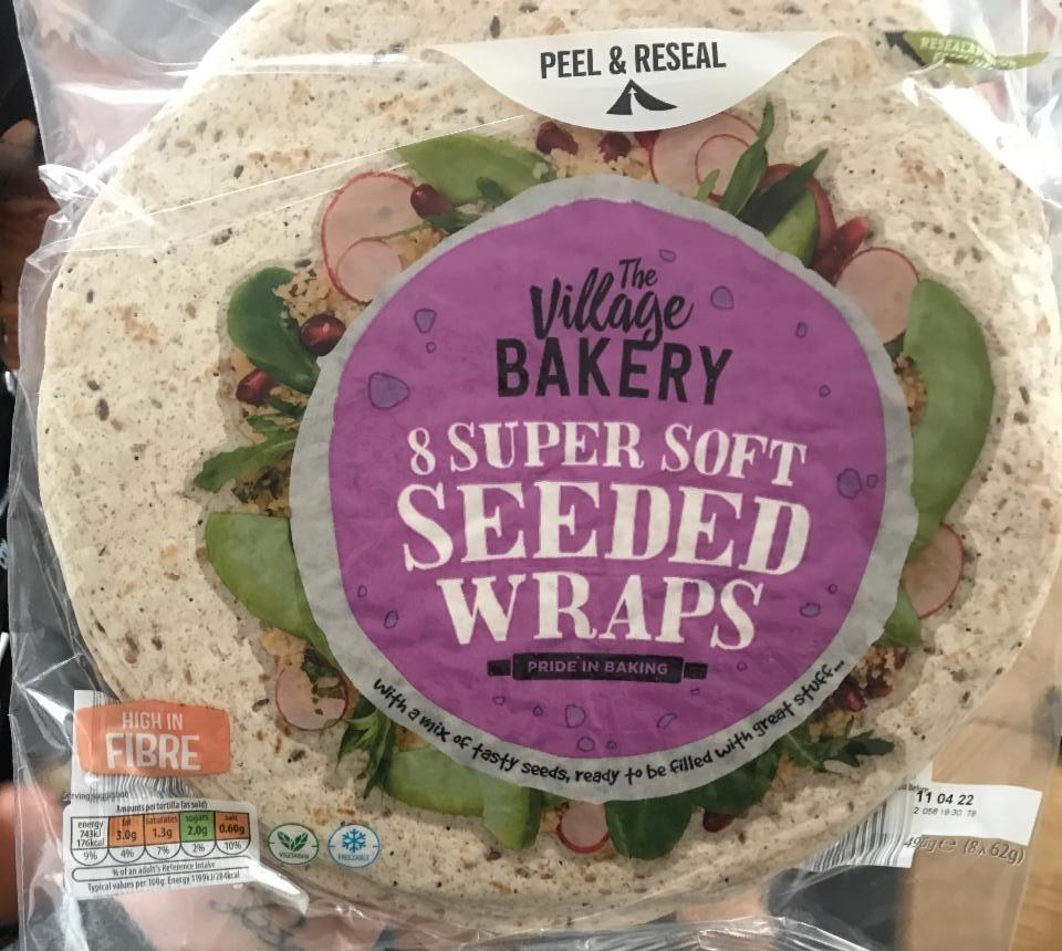 Photo - 8 Super Soft Seeded Wraps The Village Bakery