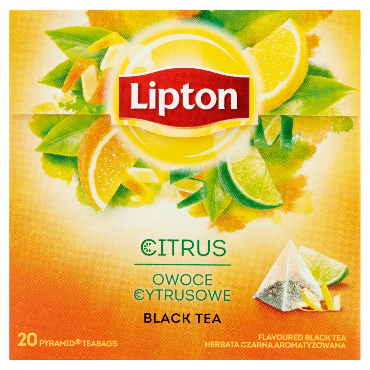 Photo - Lipton Citrus Flavoured Black Tea 36 g (20 Tea Bags)