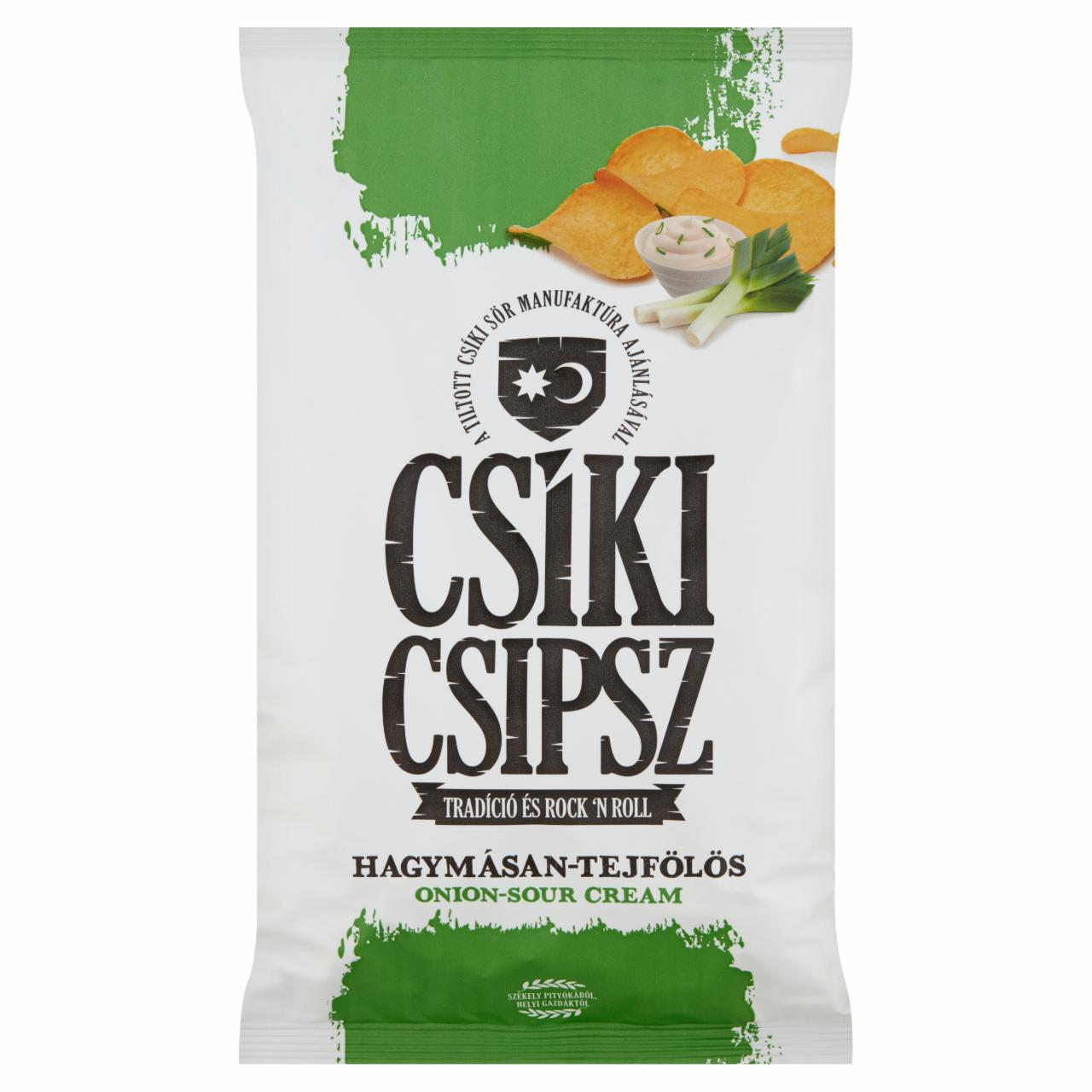 Photo - Csíki Csipsz Onion-Sour Cream Potato Chips 140 g