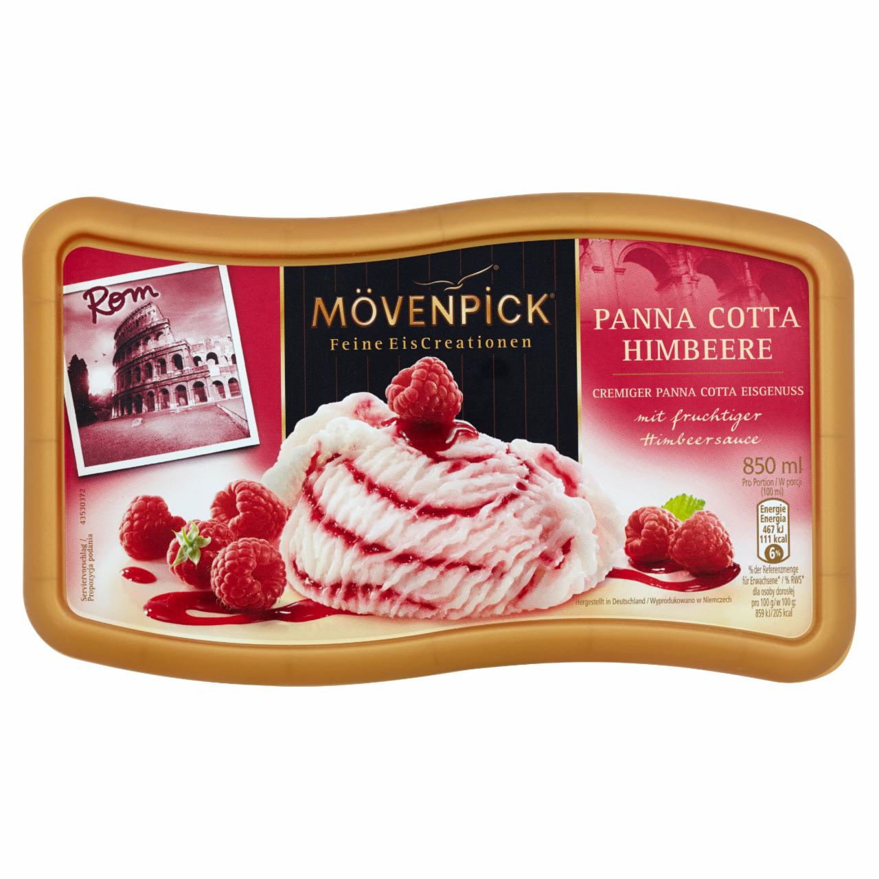 Photo - Mövenpick Panna Cotta Ice Cream with Raspberry Sauce 850 ml