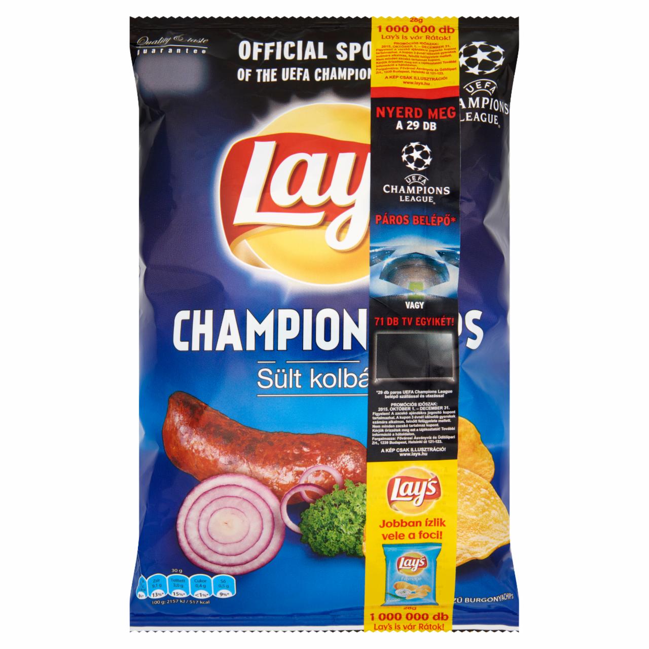 Photo - Lay's Champion Chips Roasted Sausage Flavoured Potato Snack 77 g