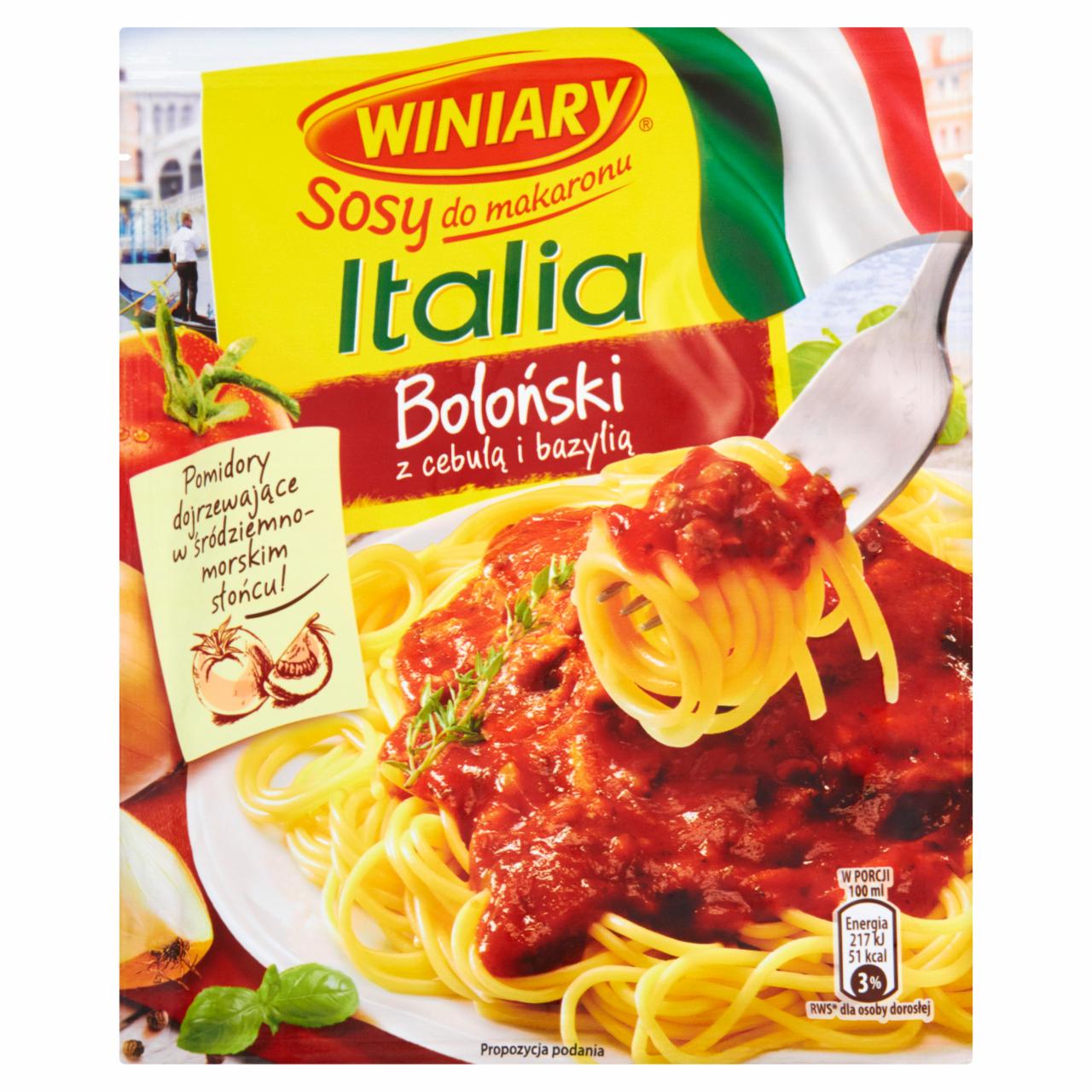 Photo - Winiary Italia Pasta Sauce with Onion and Basil 46 g
