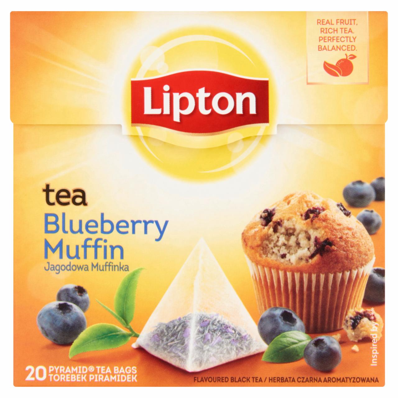 Photo - Lipton Blueberry Muffin Tea 20 Pyramid Tea Bags