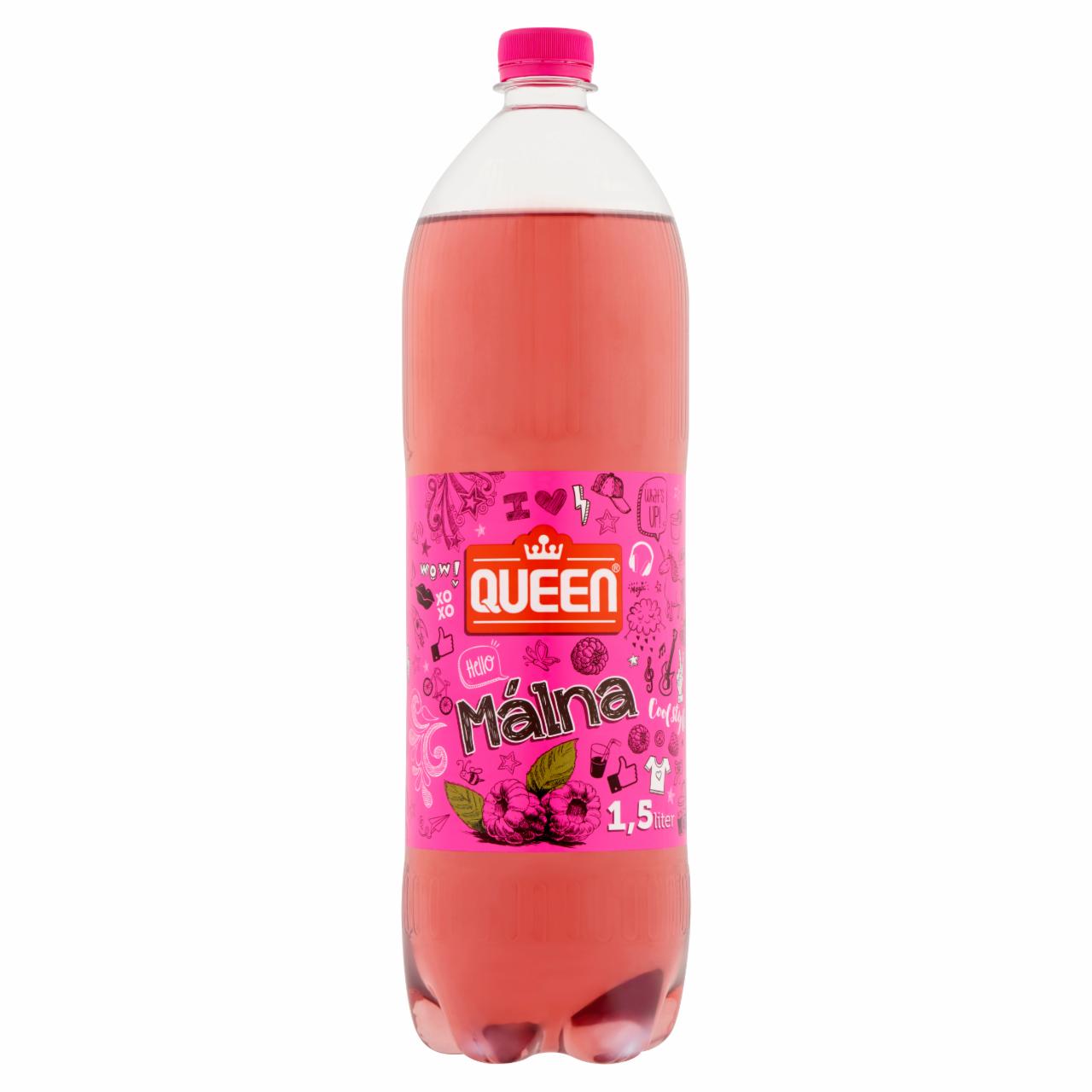 Photo - Queen Raspberry Flavoured Low-Energy Carbonated Drink with Sugar and Sweeteners 1,5 l