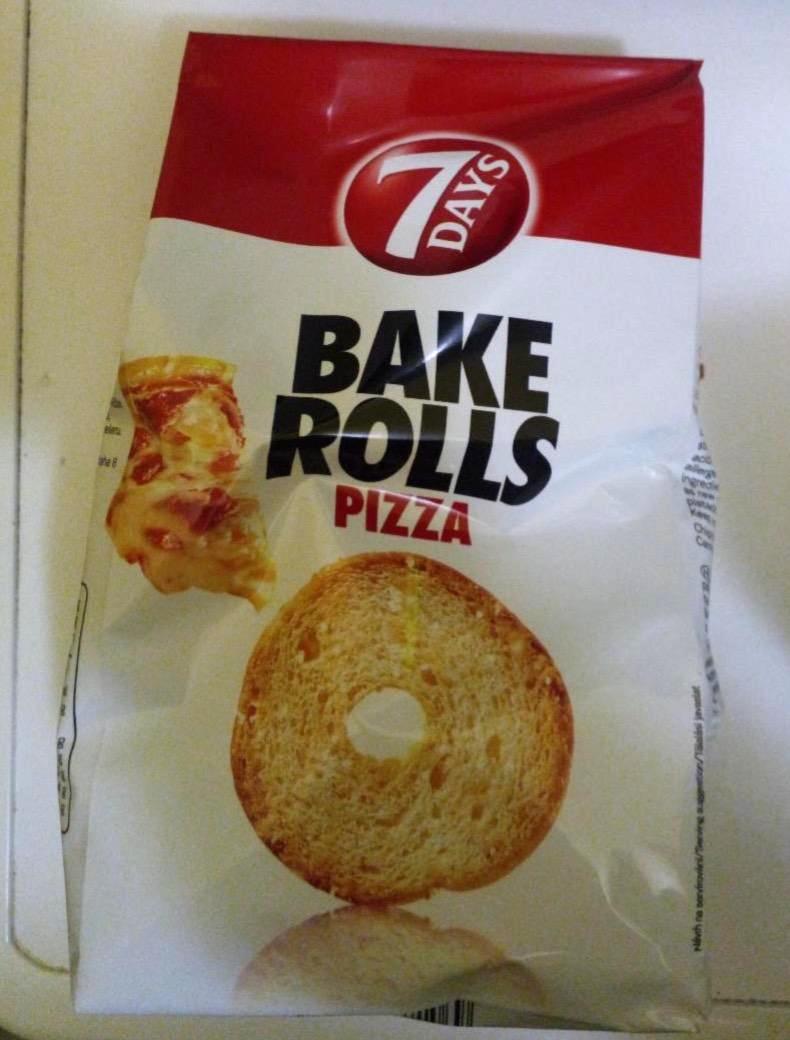 Photo - 7DAYS Bake Rolls Bread Crisps with Pizza Flavour 80 g