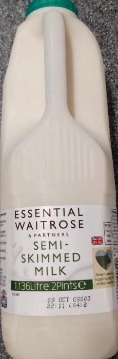 Photo - Semi-skimmed milk Essential Waitrose