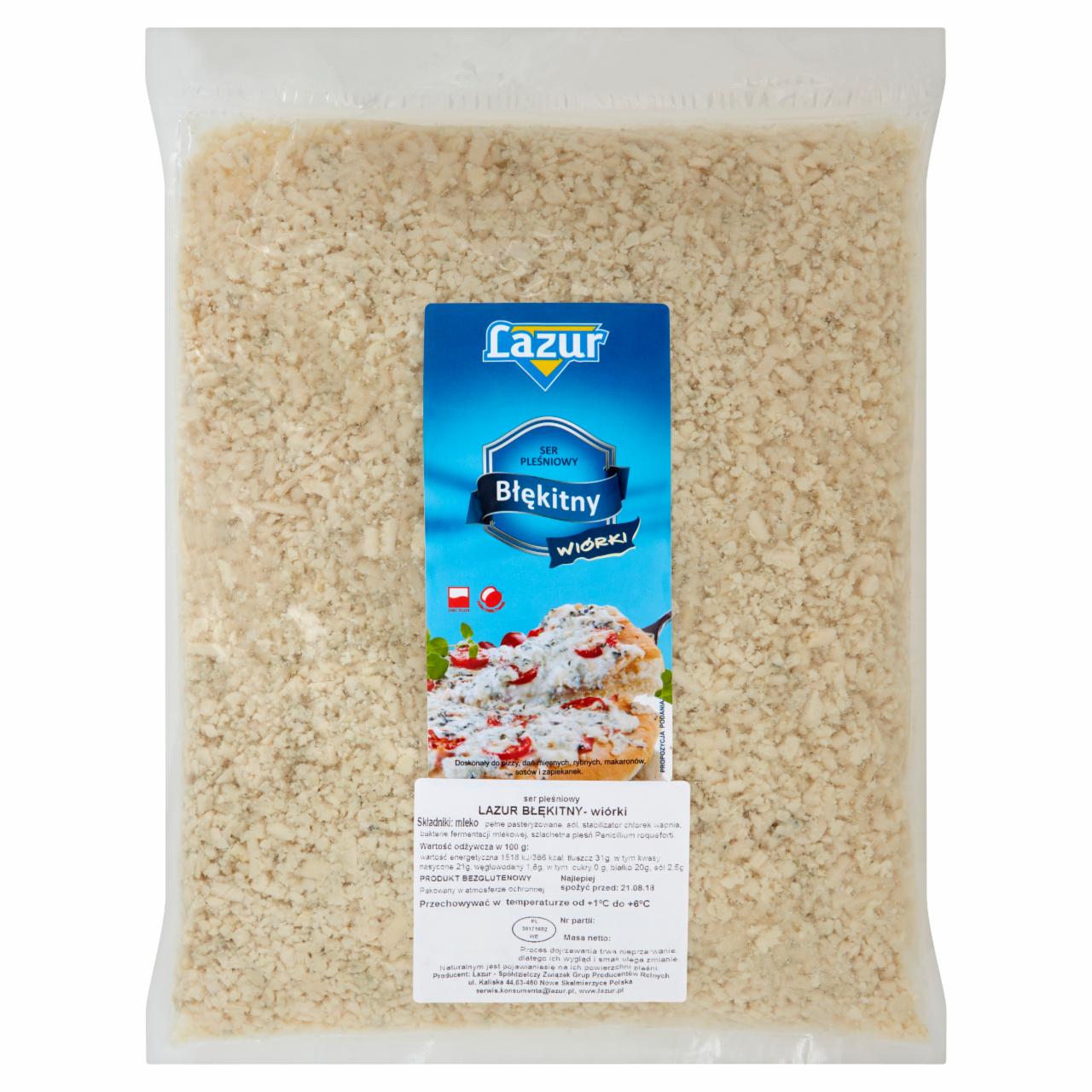 Photo - Lazur Grated Blue Mould Cheese 1 kg
