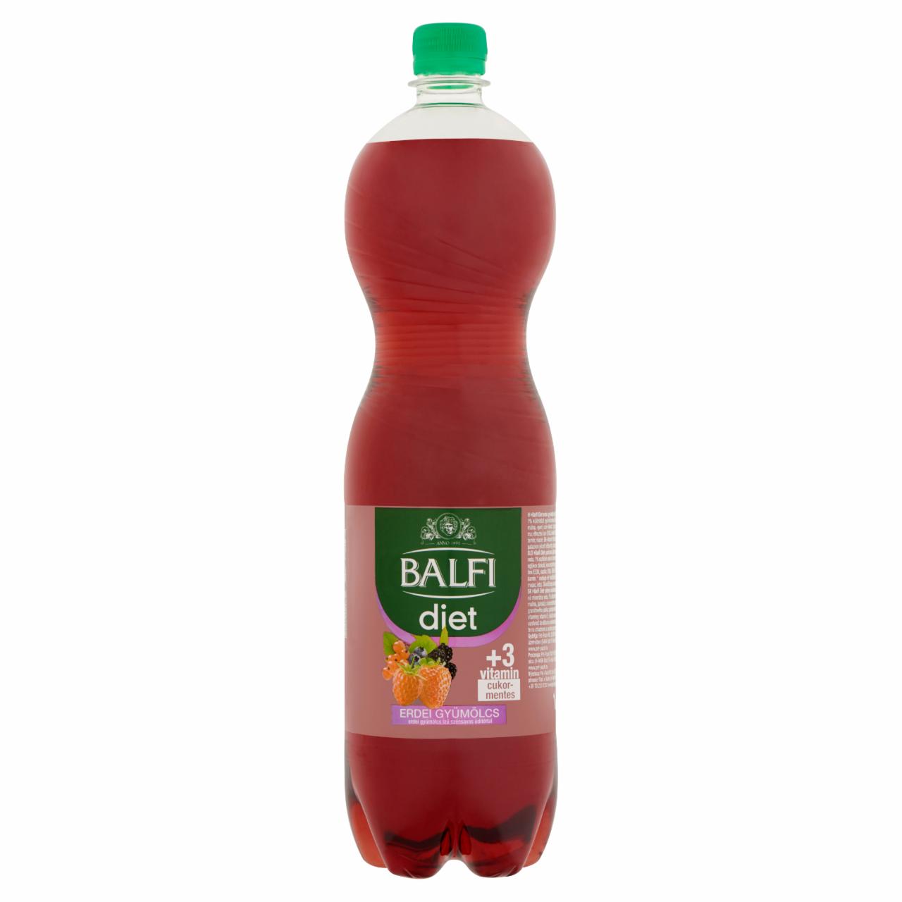Photo - Balfi Diet Carbonated Forest Fruit Flavoured Soft Drink 1,5 l