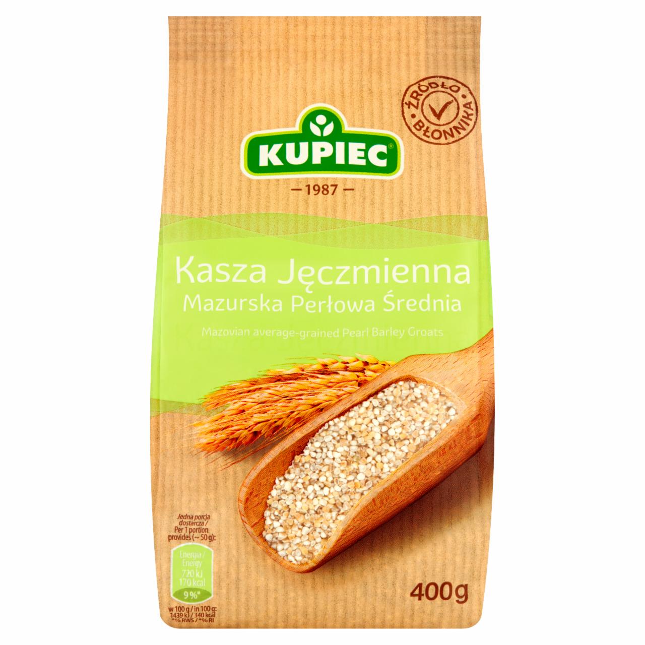 Photo - Kupiec Mazovian Average - Grained Pearl Barley Groats 400 g
